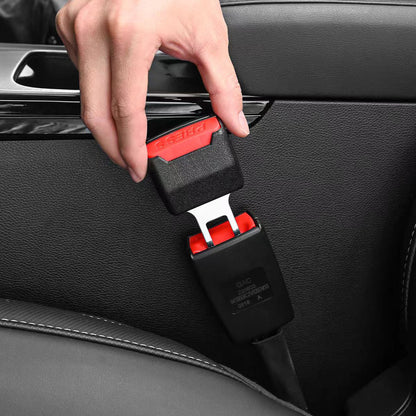 2pcs Update Thicken Car Seat Belt Clip Extender Safety Seatbelt Lock Buckle Plug Thick Insert Socket Extender Safety Buckle
