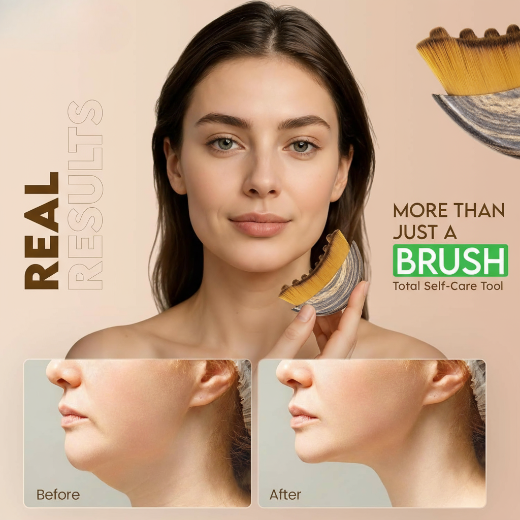 ODALIT™ Lymphatic Face Brush — Instantly Reduce Puffiness & Sculpt Your Jawline